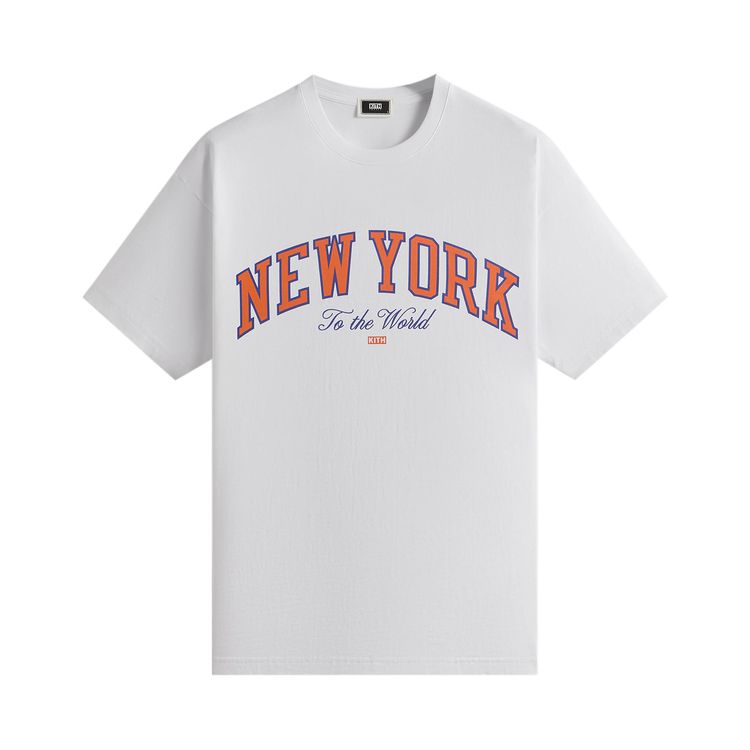 

Футболка Kith For The New York Knicks New York To The World Vintage Tee, белый