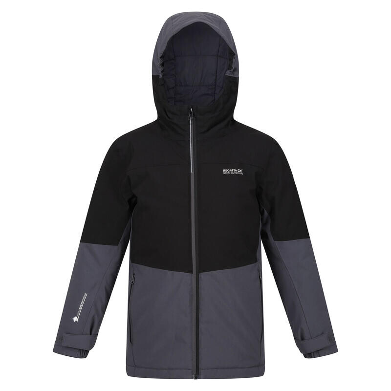 

Детский пуховик Regatta, цвет black/gris/ash grey