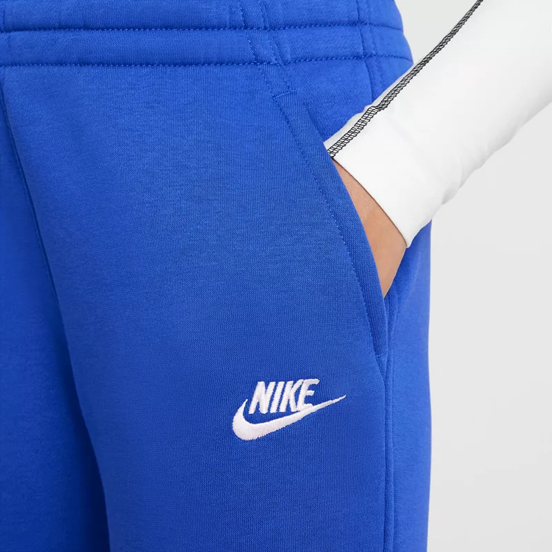 Флисовые джоггеры Nike All Kids Fit Sportswear Club, цвет Game Royal/White — фото 4