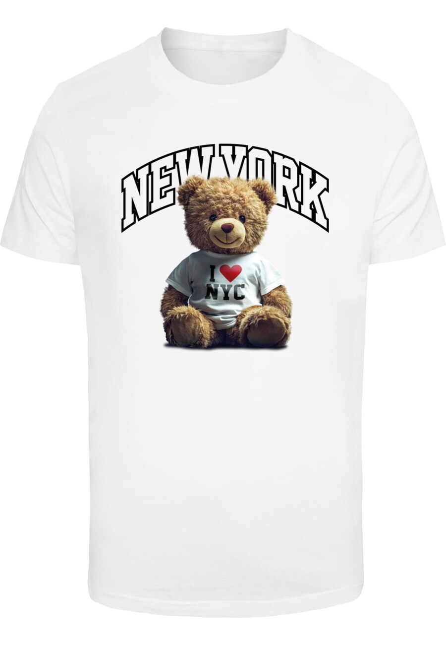 

Рубашка Mister Tee New York College Bear, белый