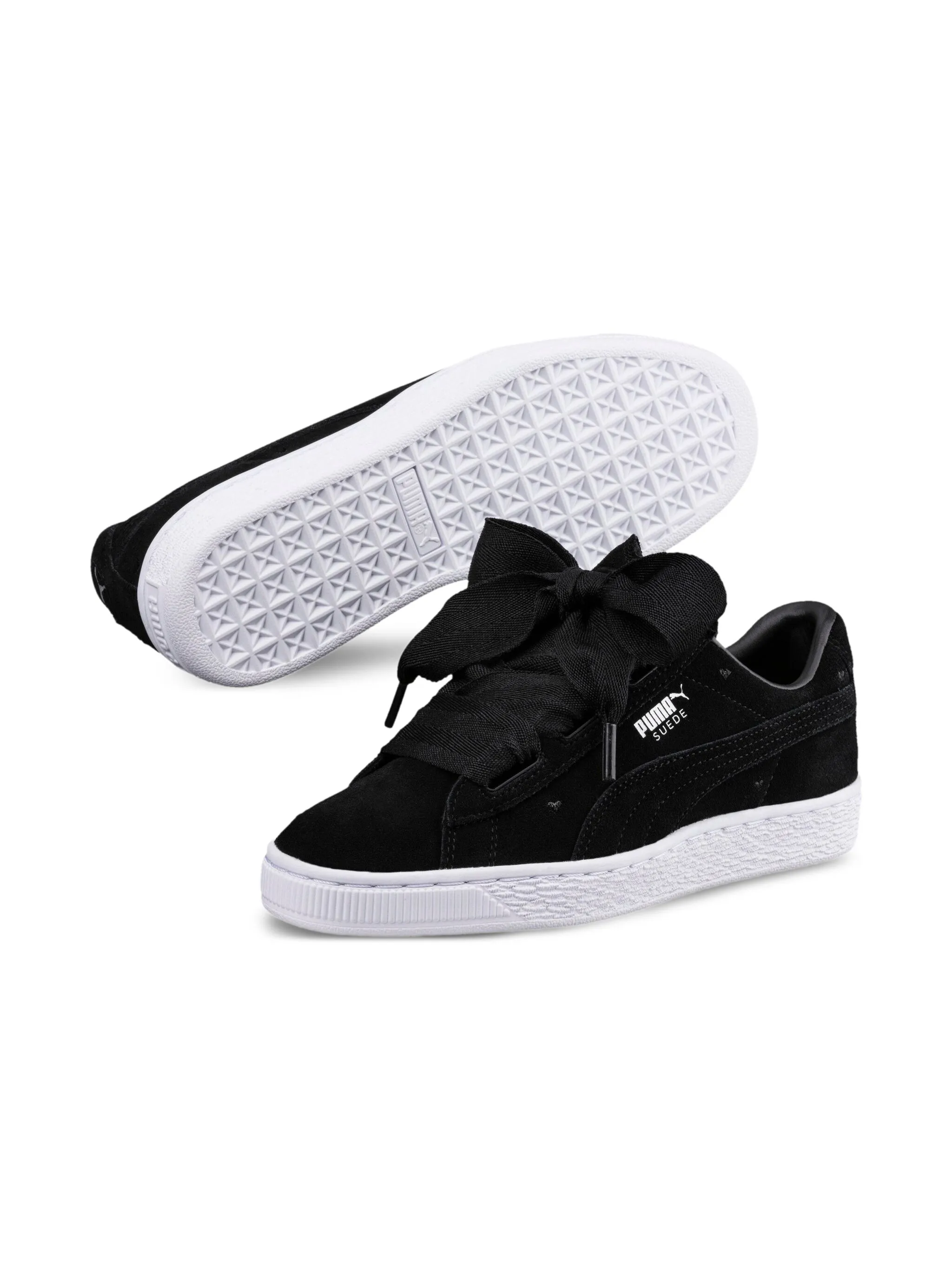 Кроссовки Suede Heart GS "Valentine -" Puma Kids, черный — фото 2