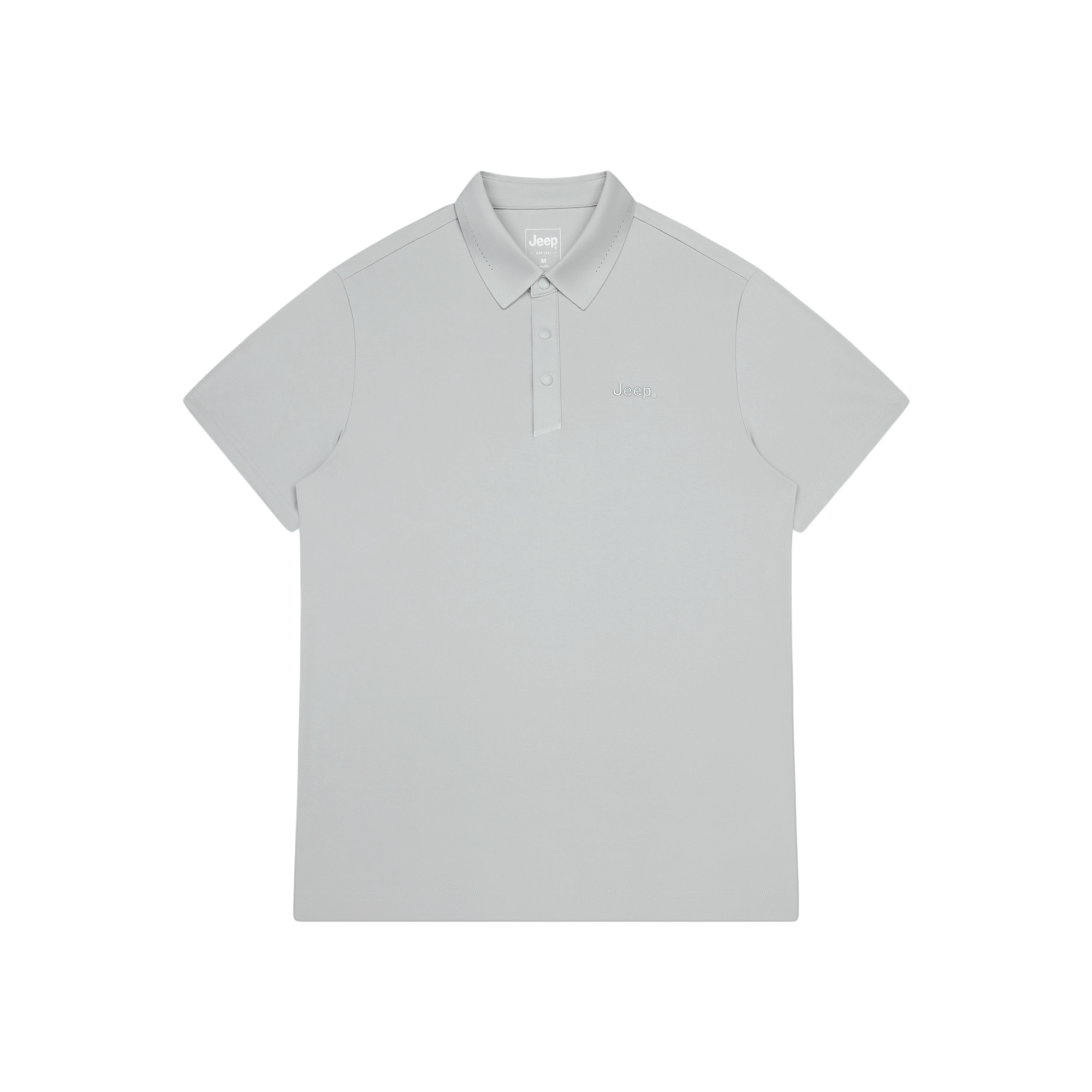 

Jeep Футболка-поло Unisex Light Gray с воротником-поло, тонкая, прямого кроя