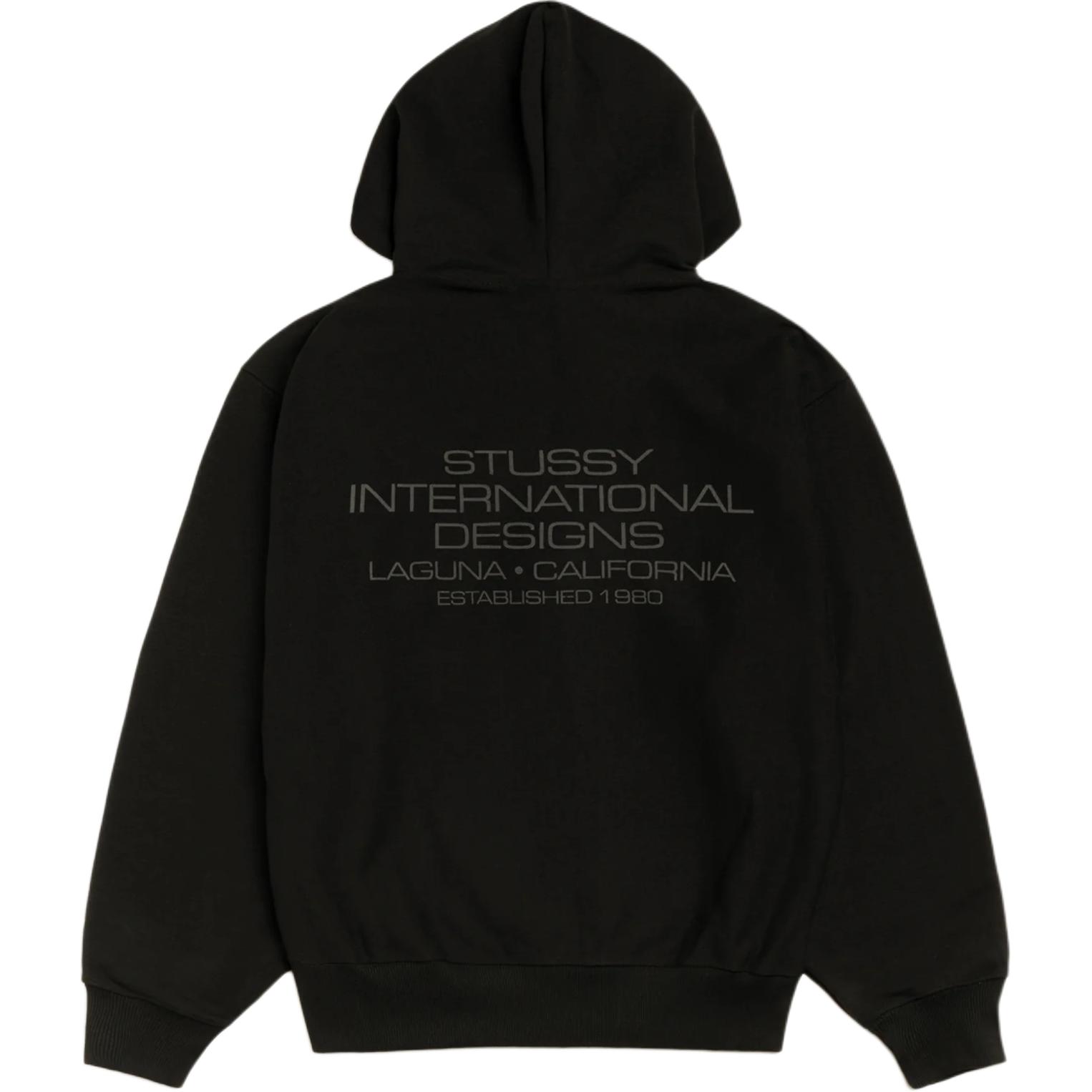 Толстовка с молнией fw25 international designs Stussy, серый — фото 3