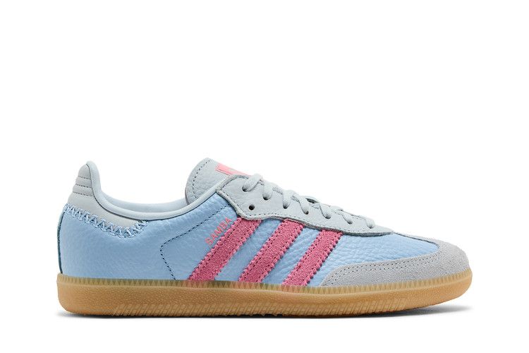 Кроссовки adidas Samba J 'Blue Pink', синий — фото 2