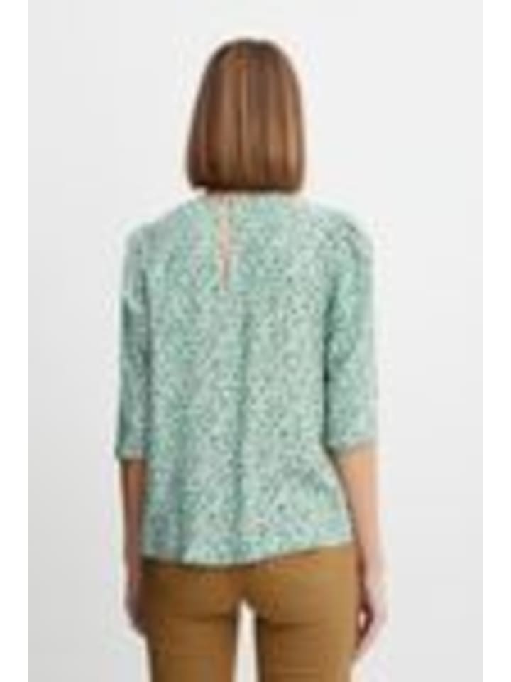 

Блузка с короткими рукавами BYJOSA, классический крой, цвет Ming Green Mix b. young