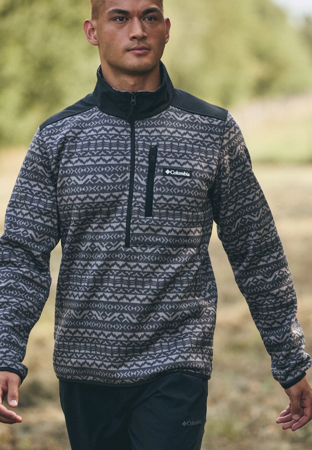 

Флисовый джемпер SWEATER WEATHER™ PRINTED HALF ZIP II Columbia, черный