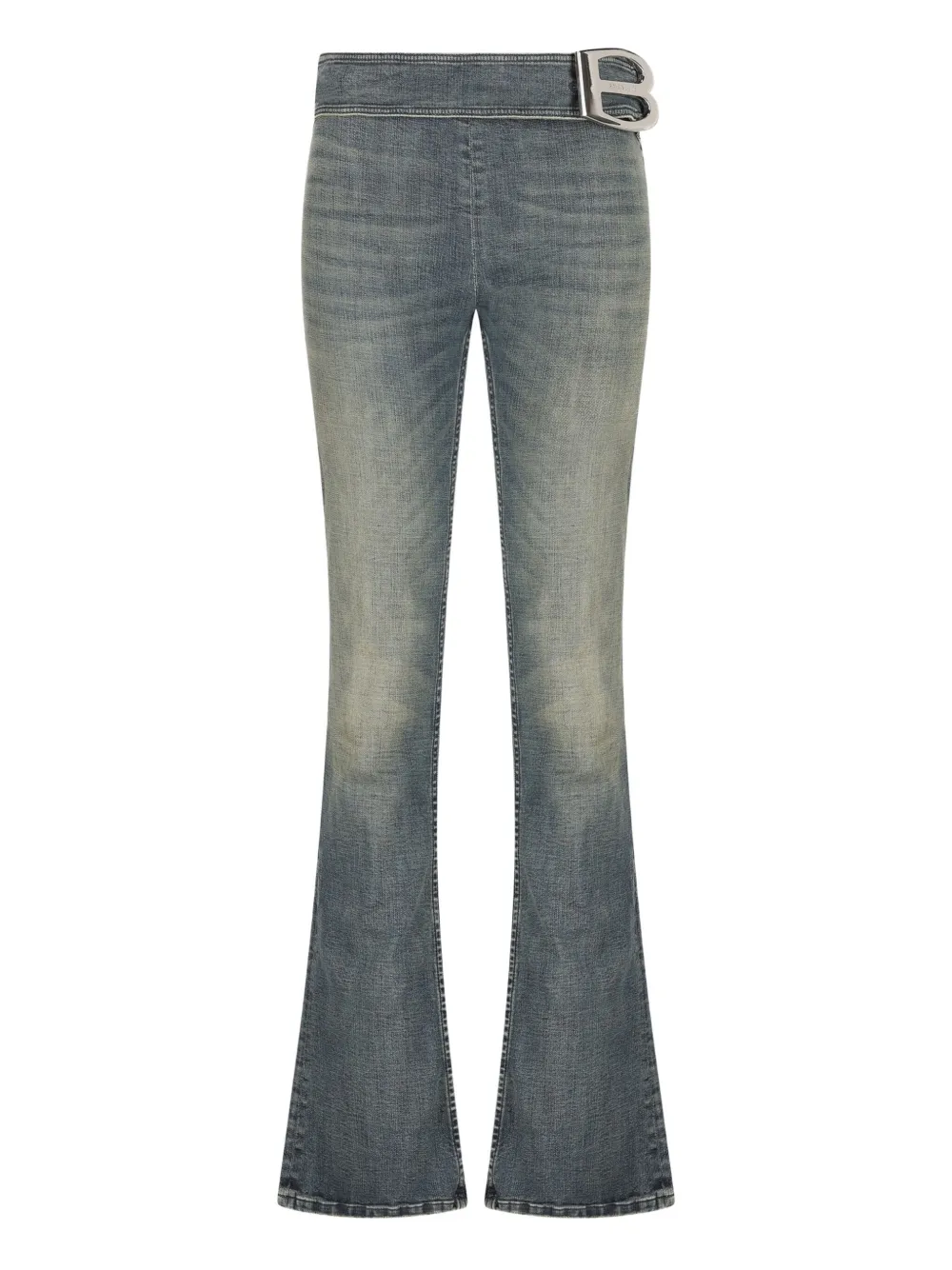 

Джинсы с пряжкой с логотипом Balenciaga, синий