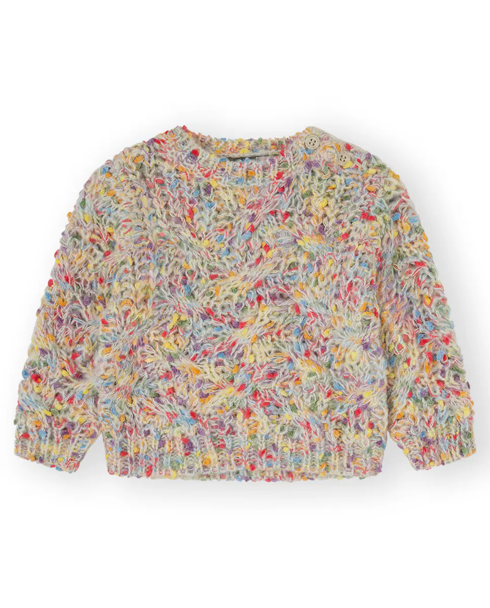 

Разноцветный трикотажный свитер для девочки Canada House