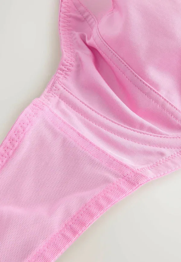 Бюстгальтер Dd+ non pad full cup bras 3 pack underwired bra Next, розовый, бирюзовый, белый — фото 3