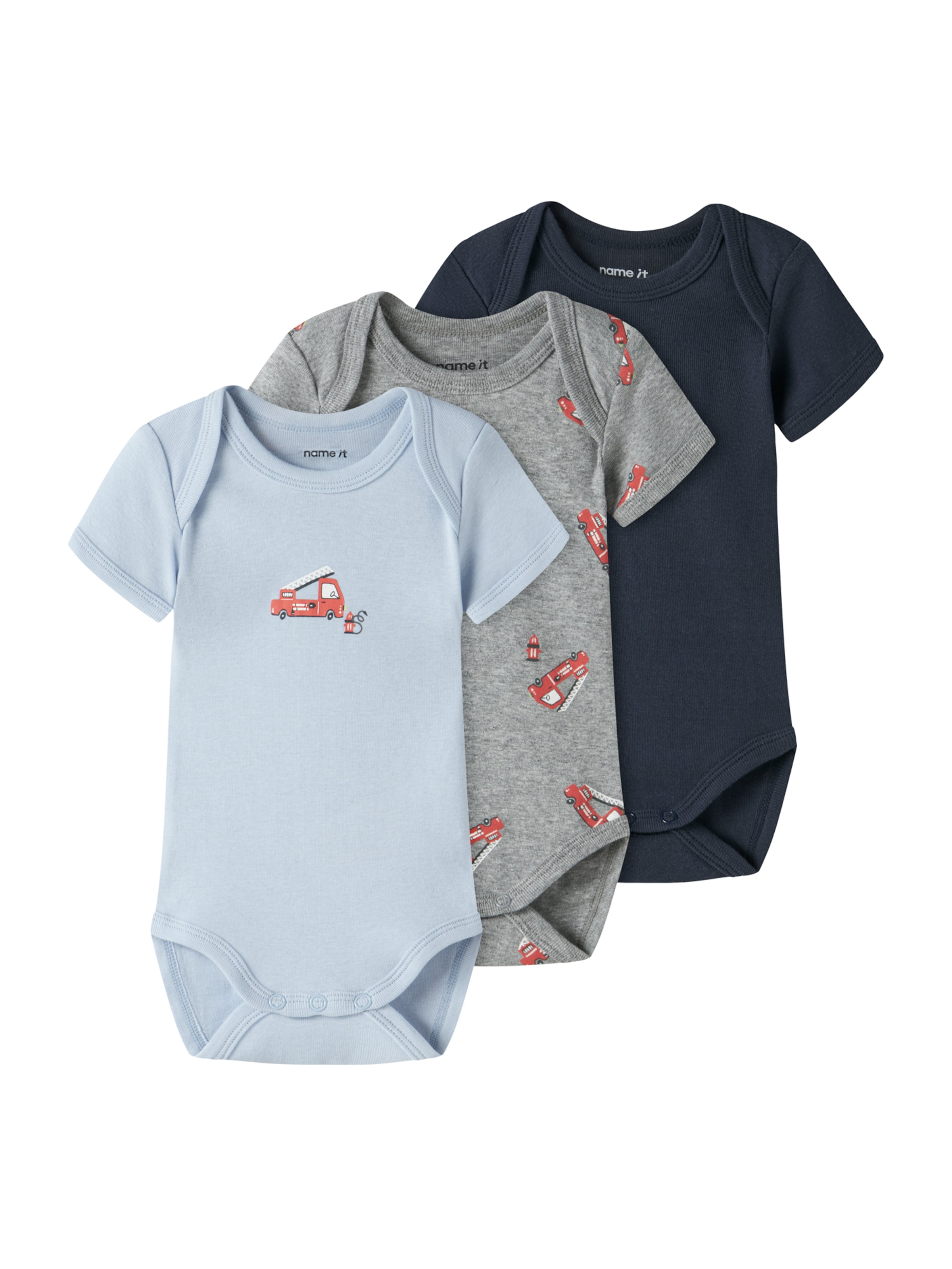 

NAME IT Комбинезон/Боди в цвете Marine Blue, Light Blue, Mottled Grey