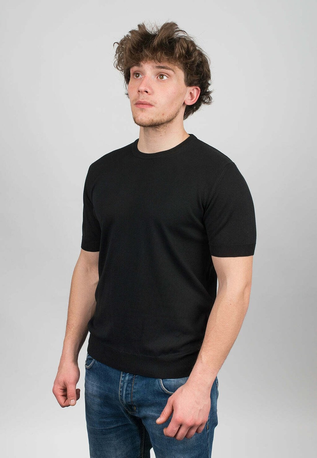 

Базовая футболка SHORT SLEEVE Dalle Piane Cashmere, черный