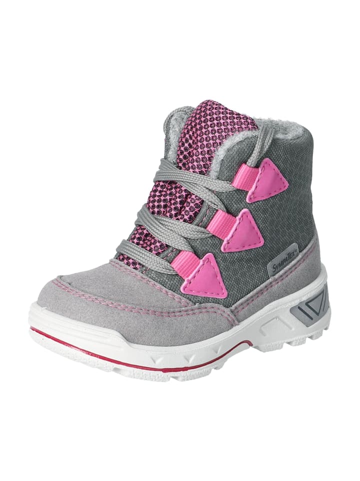 

PEPINO Серые ботинки на шнуровке