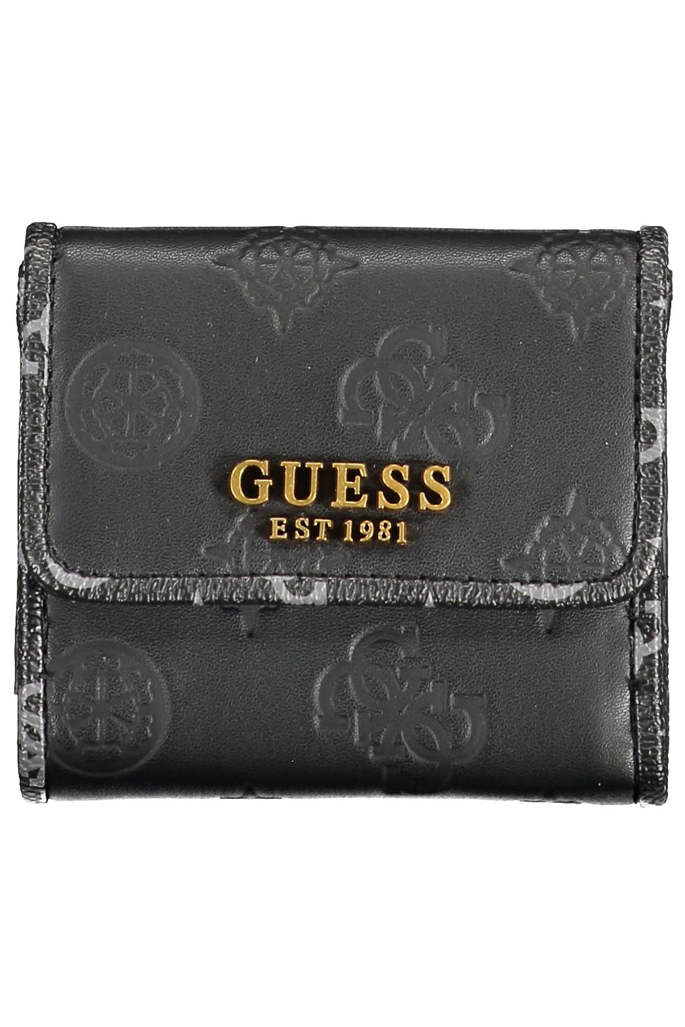 

Черный женский кошелек из полиуретана Guess Shoes
