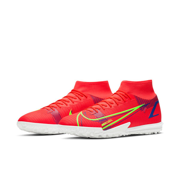 Кроссовки mercurial superfly 8 академия tf turf Nike, красный — фото 3