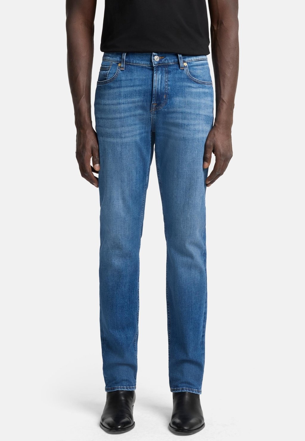 

Джинсы облегающего кроя 7 for all mankind, цвет Mid Blue