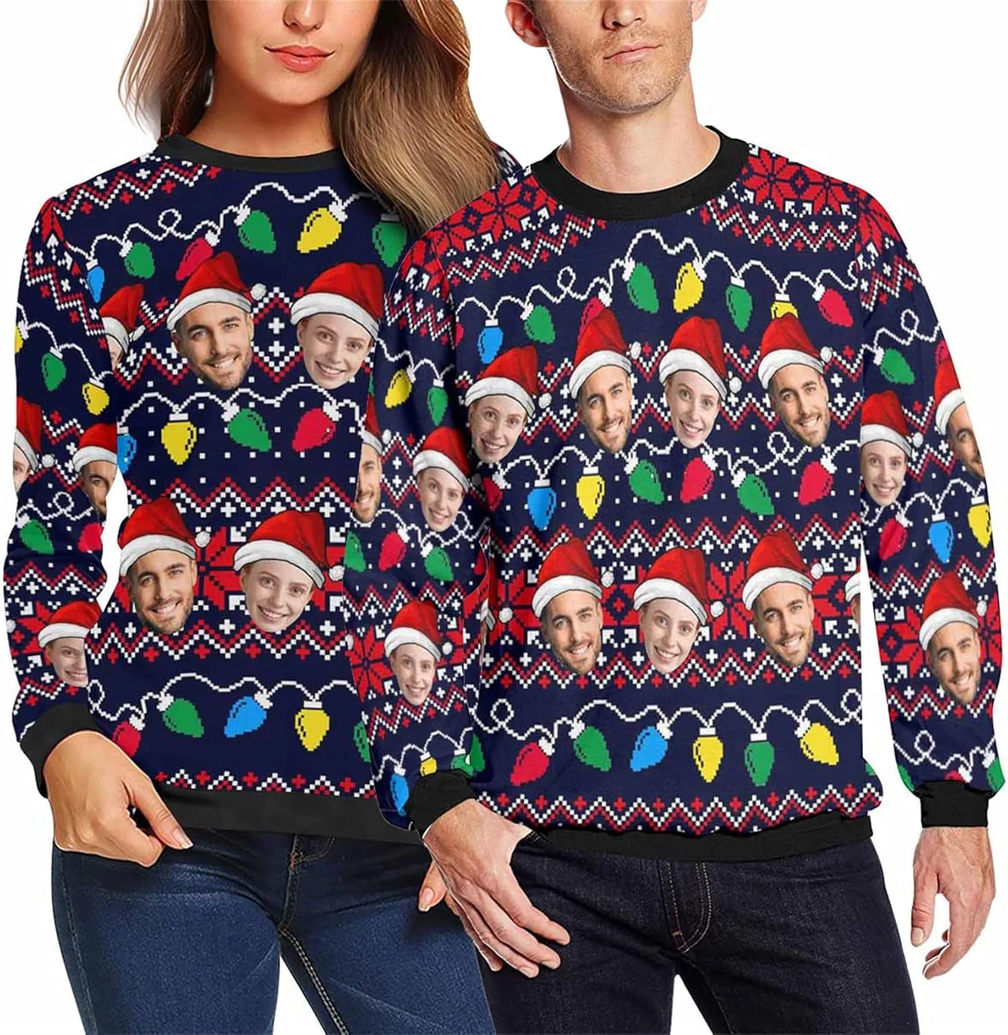 

Свитшот с новогодним принтом для мужчин и женщин VPrtious