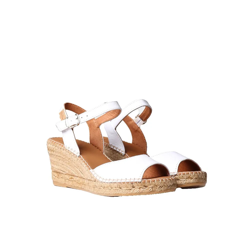 Сандалии Toni Pons Sia-P esparto wedge, белый