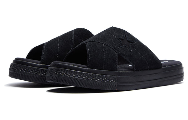 Тапочки one star sandal 'black' Converse, черный — фото 3