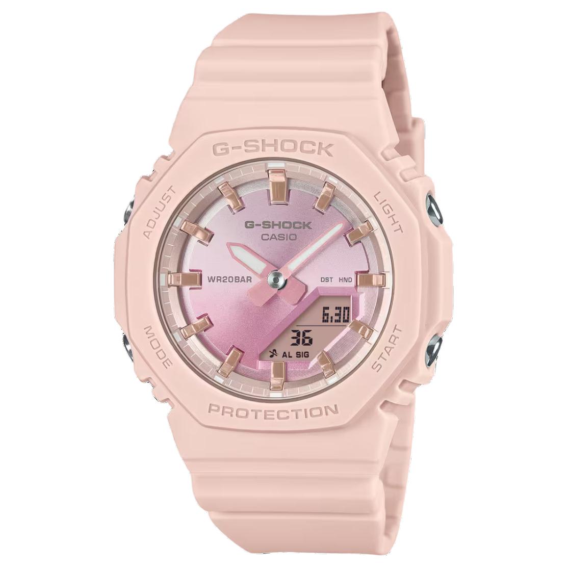 

CASIO Часы Unisex Liquid Crystal/Analog Dual Display Series Pink Watch GMA-P2100SG-4A, Pink Watch Dial