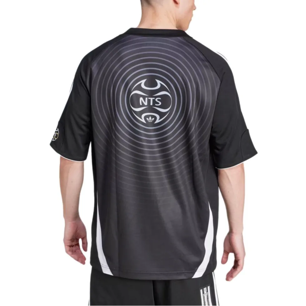 Футболка Adidas Nts Radio Adidas Originals, Black White Yellow — фото 4
