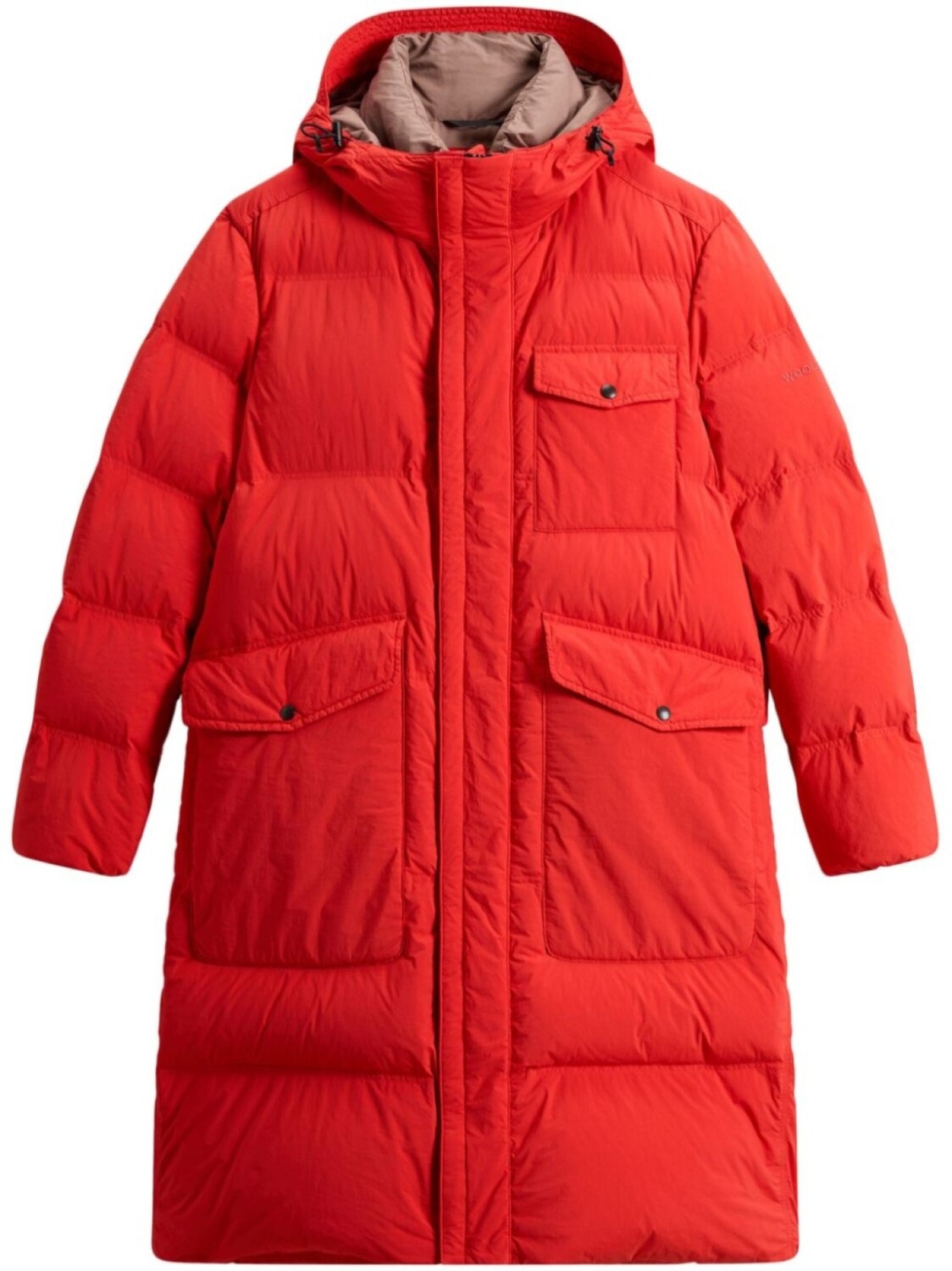 

Стеганая парка, окрашенная в готовом виде Woolrich, оранжевый