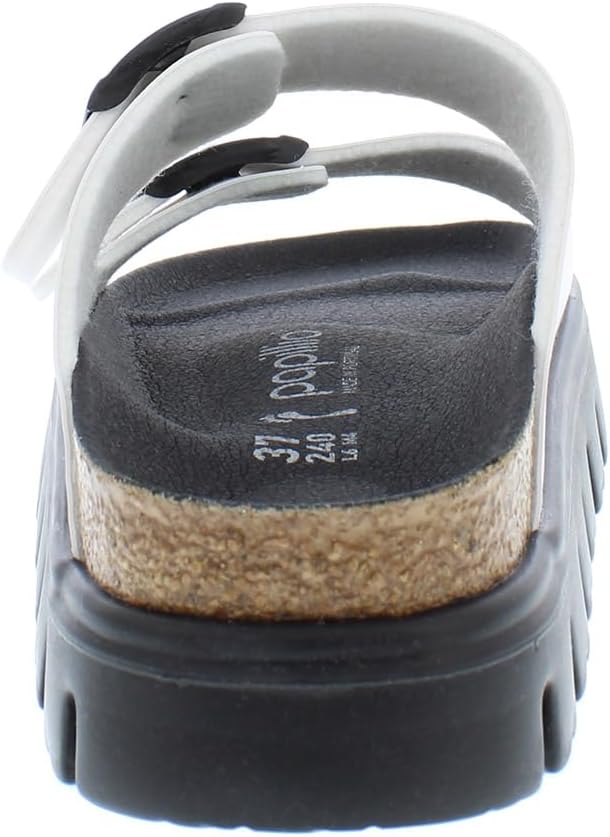 Женские сандалии Birkenstock Papillio Arizona на платформе - веганские, белый — фото 4