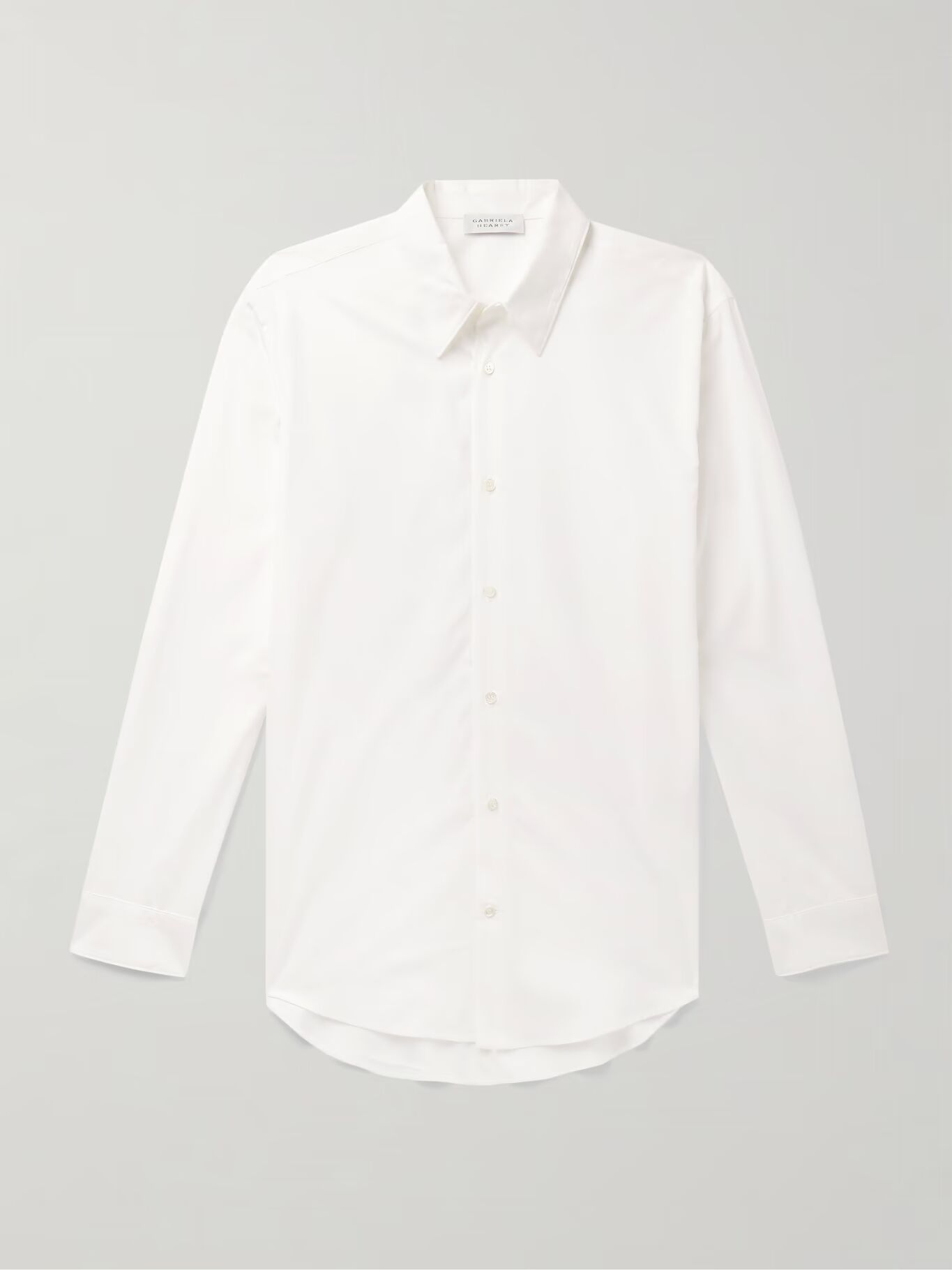 

Рубашка Quevedo Slim-Fit из хлопка и поплина GABRIELA HEARST, белый
