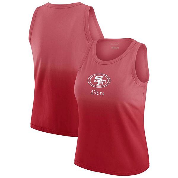 

Женский топ ombre San Francisco 49ers scarlet x Gracie Hunt Wear By Erin Andrews