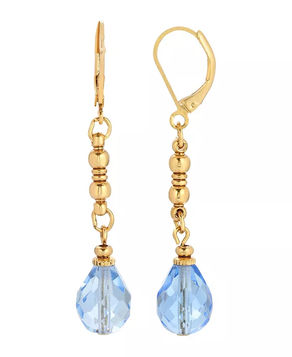 

Женская серьга-капелька 2028, blue