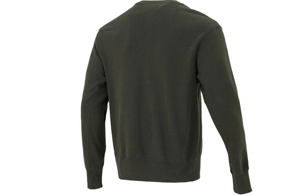 Толстовка Men's Nike Sportswear Logo Casual Sports Round Neck Pullover Brown Green, мультиколор — фото 2