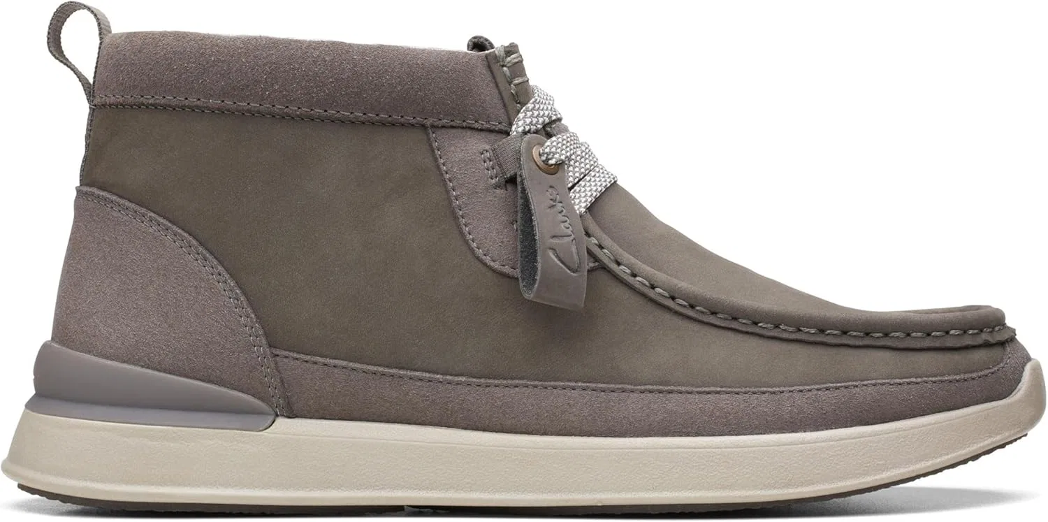 Мужские кожаные повседневные туфли Clarks Racelite 168333, оригинальная модель AI 2023, размер 7, цвет, Gray