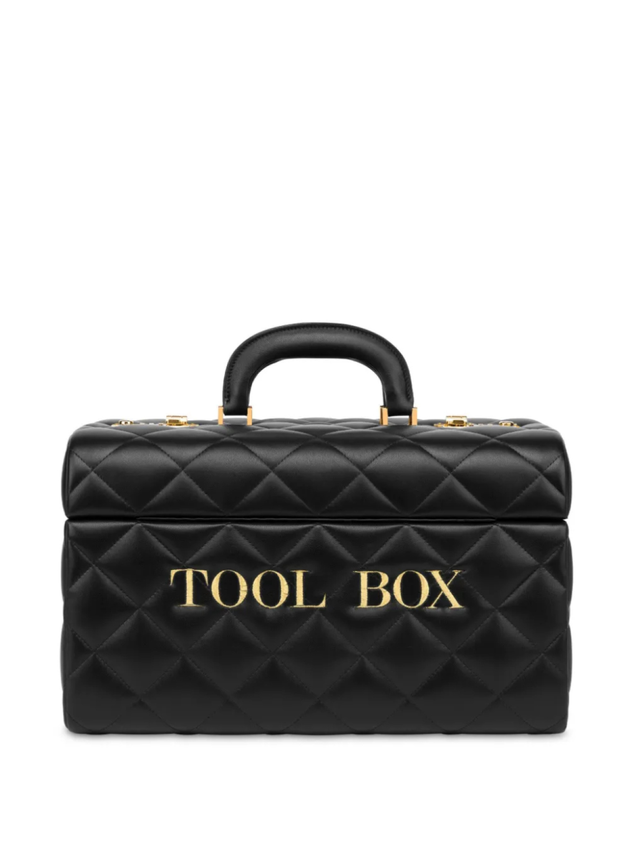 

Moschino стеганая косметичка, черный