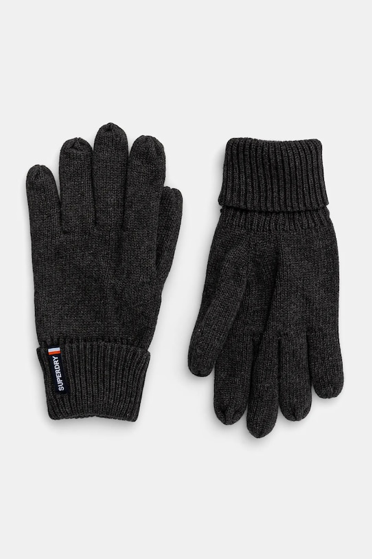 

Хлопковые перчатки Superdry, серый