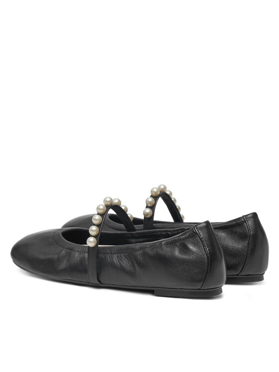 Балетки Goldie Ballet Flat SF896 Stuart Weitzman, черный — фото 3