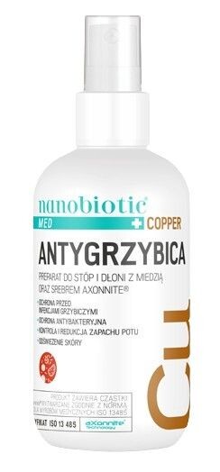 

Жидкость на коже Nanobiotic Med+ Forte Antygrzybica Płyn, 75 мл