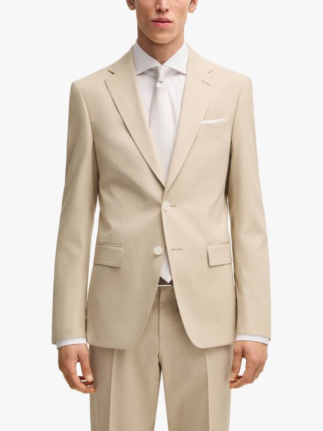 

Блейзер BOSS Hutson Heritage Slim Fit HUGO BOSS, Light Beige