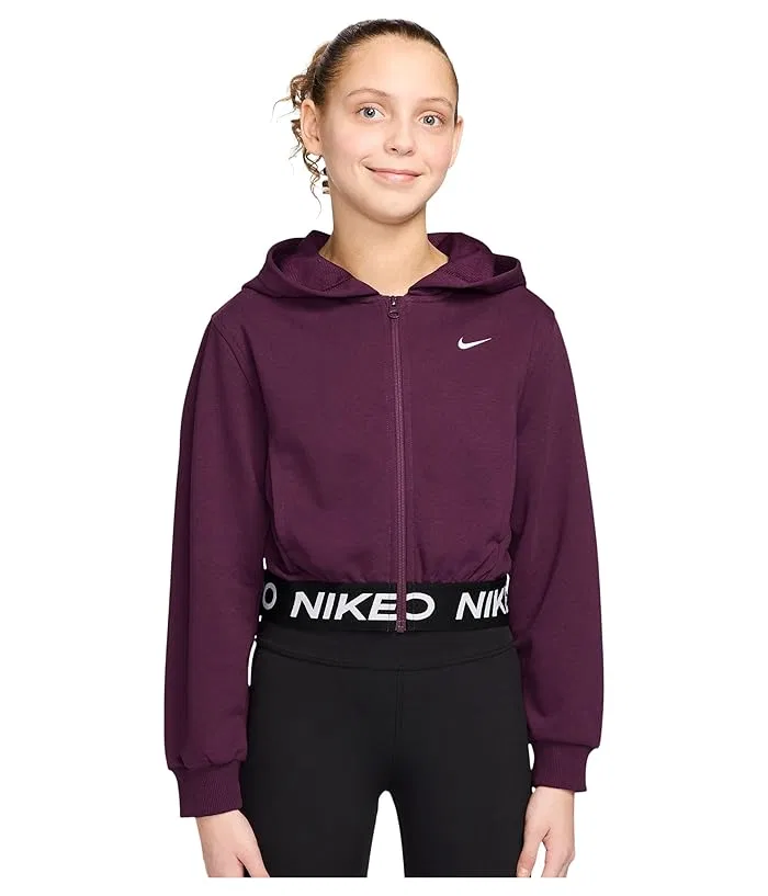 Худи Nike Kids Pro Fleece Dri-FIT Full-Zip, Bordeaux