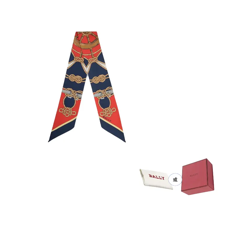

BALLY Шёлковый шарф, Red