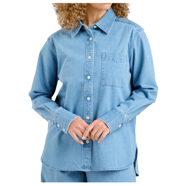 

Женская рубашка hult denim shirt Dedicated, голубой