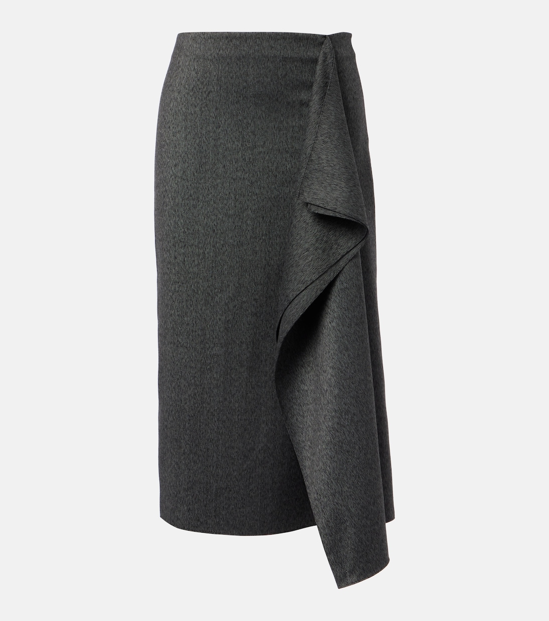 

Юбка миди Amery с драпировкой Proenza Schouler, Charcoal Melange