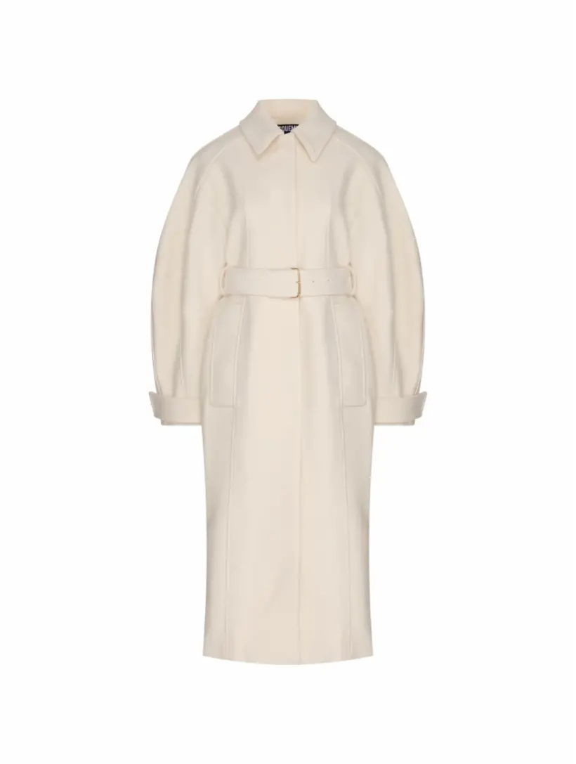 

Шерстяное пальто Le Manteau Bari Jacquemus, белый