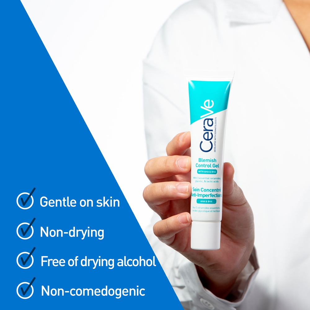 Крем для лица SPF CERAVE Гель AHA & BHA Acne Control — фото 4