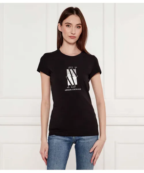 

Футболка Slim fit Armani Exchange, черный