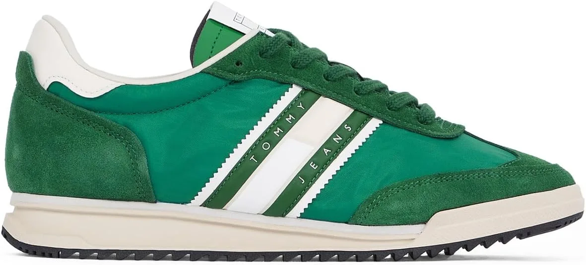 Мужские низкие кроссовки Tommy Jeans TJM Retro Runner Cleated Em0em01527, зеленый — фото 3