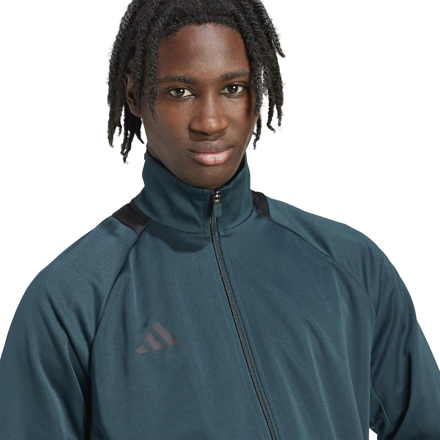 Мужская ветровка adidas Sereno Cut 3-stripes Slim Track Jacket, Aurora Ivy/Black — фото 4