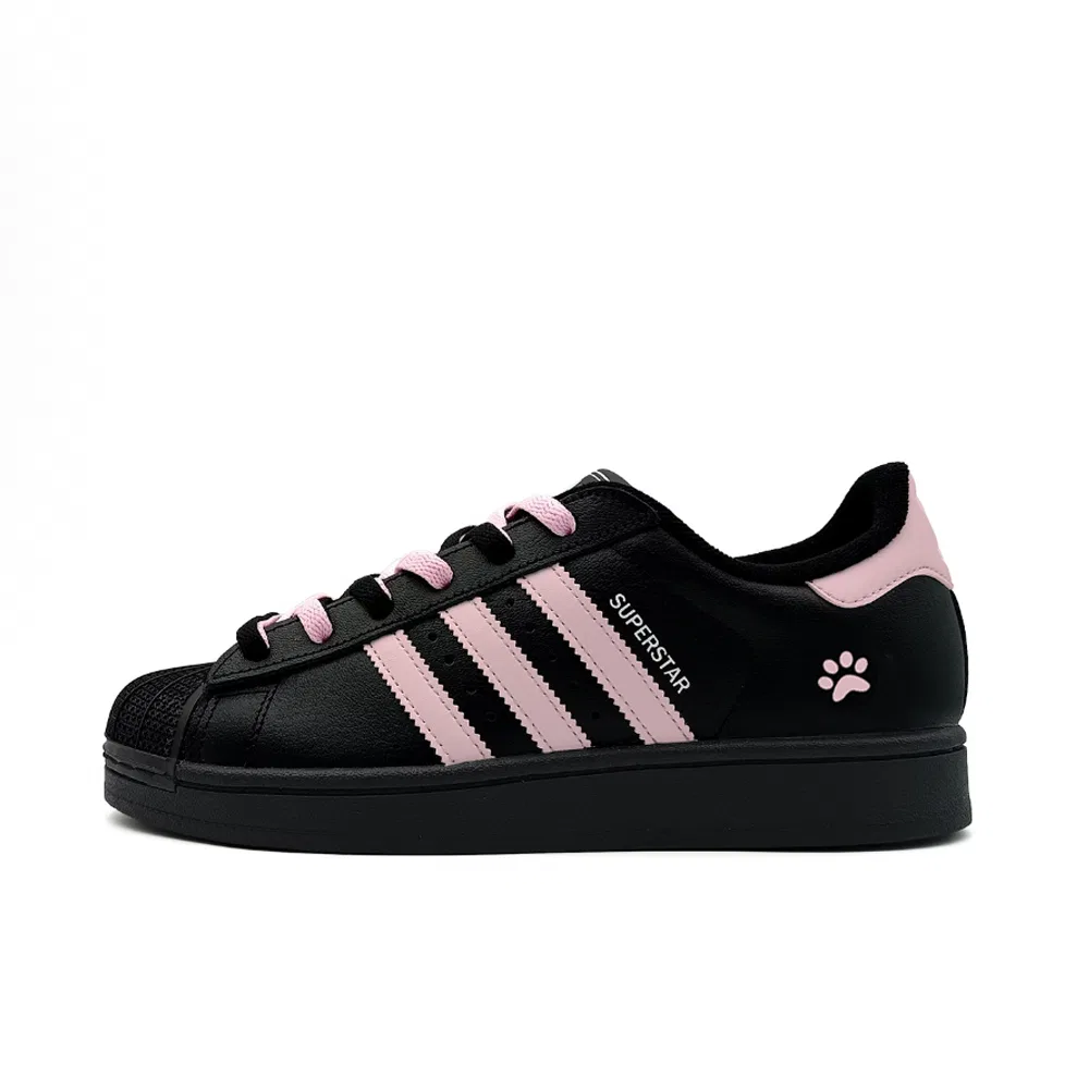 Низкие детские скейтбордические кроссовки Black Pink Unisex Adidas Originals