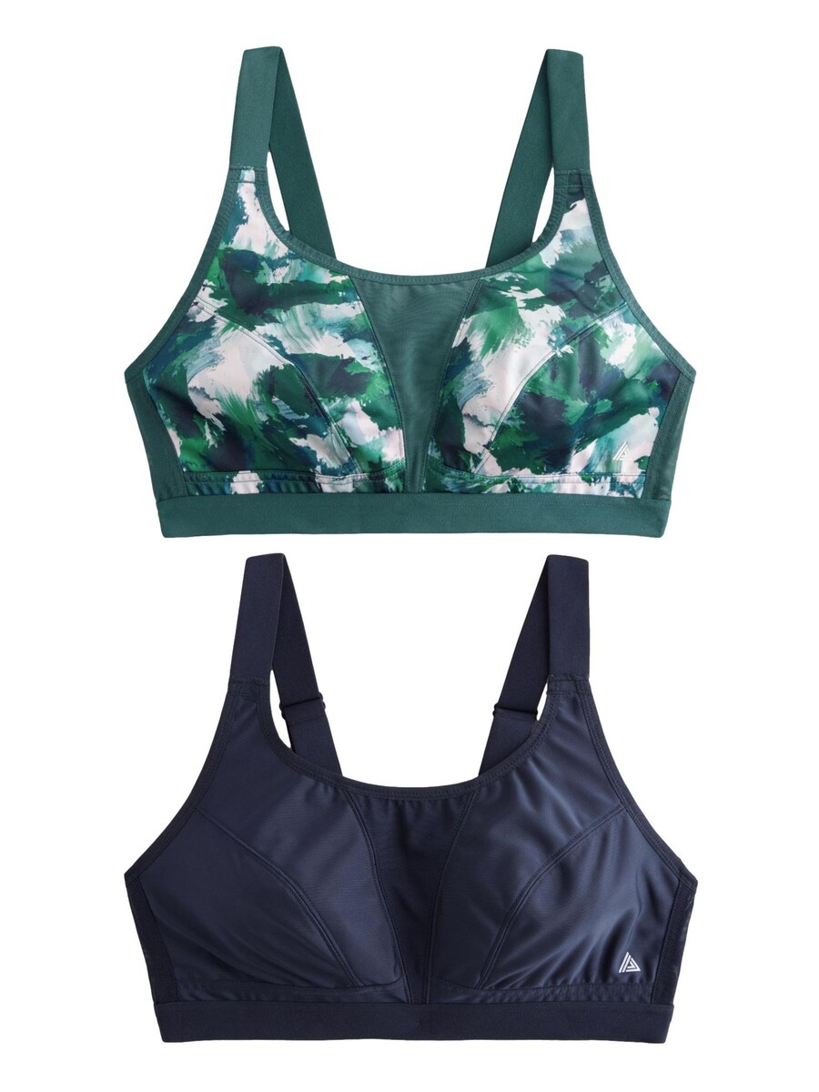 

Спортивный бюстгальтер без косточек Next, цвет Navy/Green/Petrol