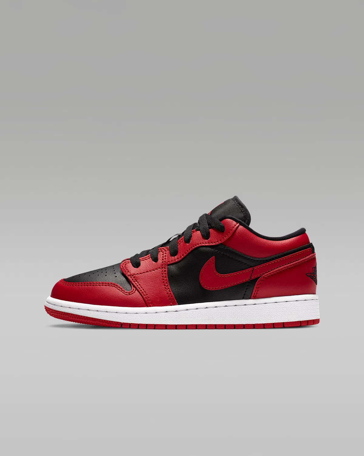 Кроссовки Air Jordan 1 Low для детей старшего возраста, Gym Red/White/Black