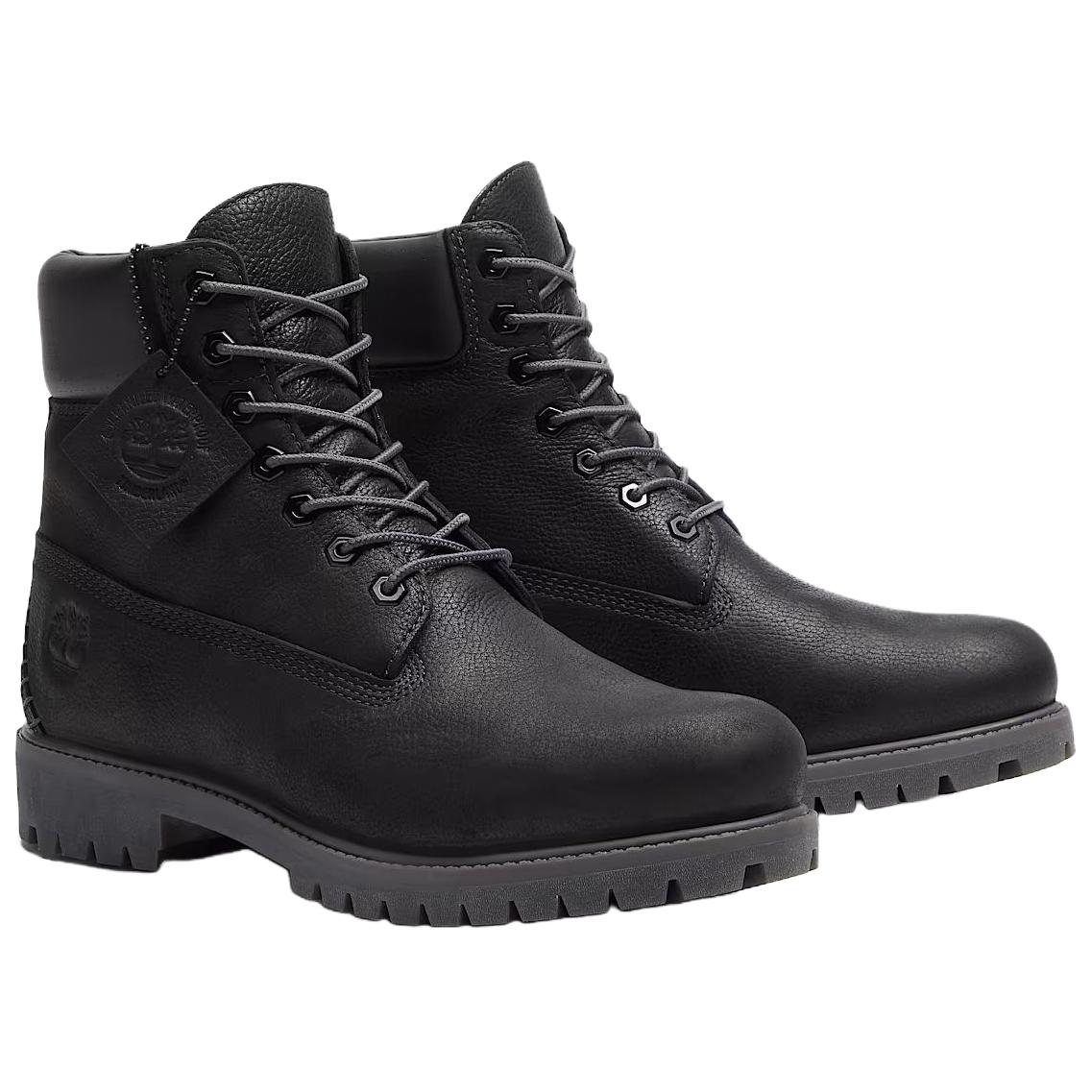 Timberland 6-дюймовые короткие армейские ботинки Unisex Black — фото 4