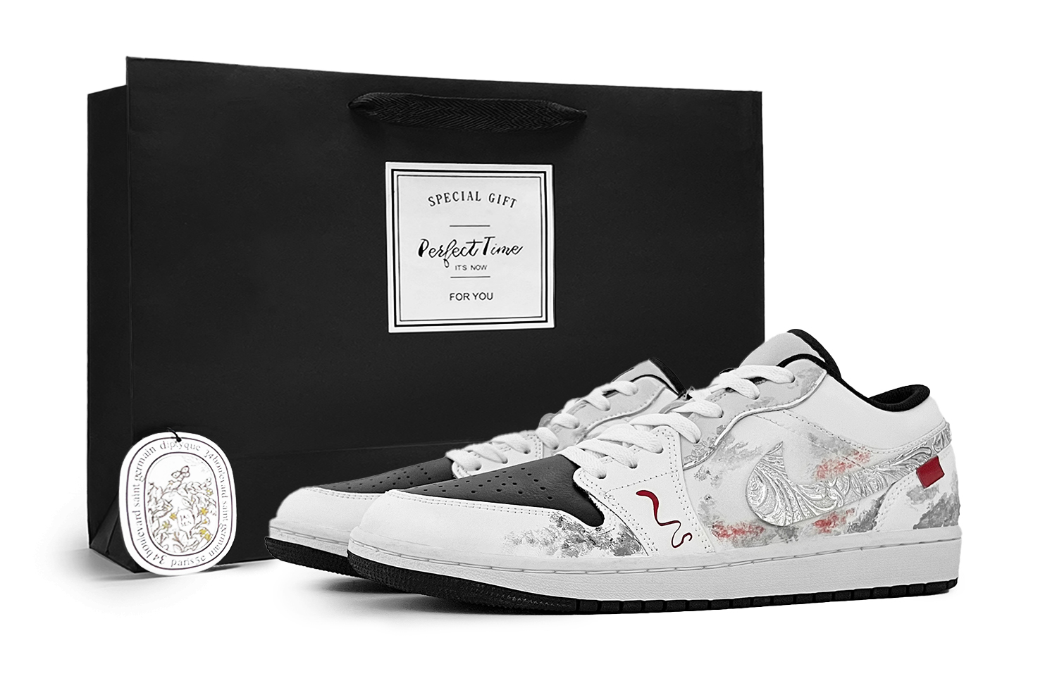 

Jordan Винтажные баскетбольные кроссовки Air 1 мужские низкие белые